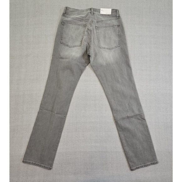 Warp + Weft Ord Jeans Men's W31 L32 Chicago Straight Smoke Gray Quiet Luxury - Picture 2 of 16